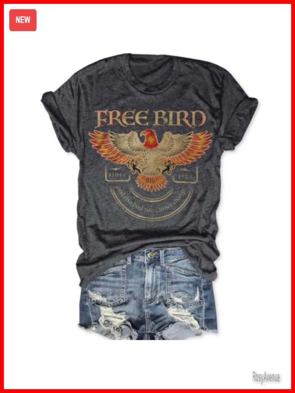 Cotton Blend Vintage Rock Roll Country Music Short Sleeve Graphic Tee